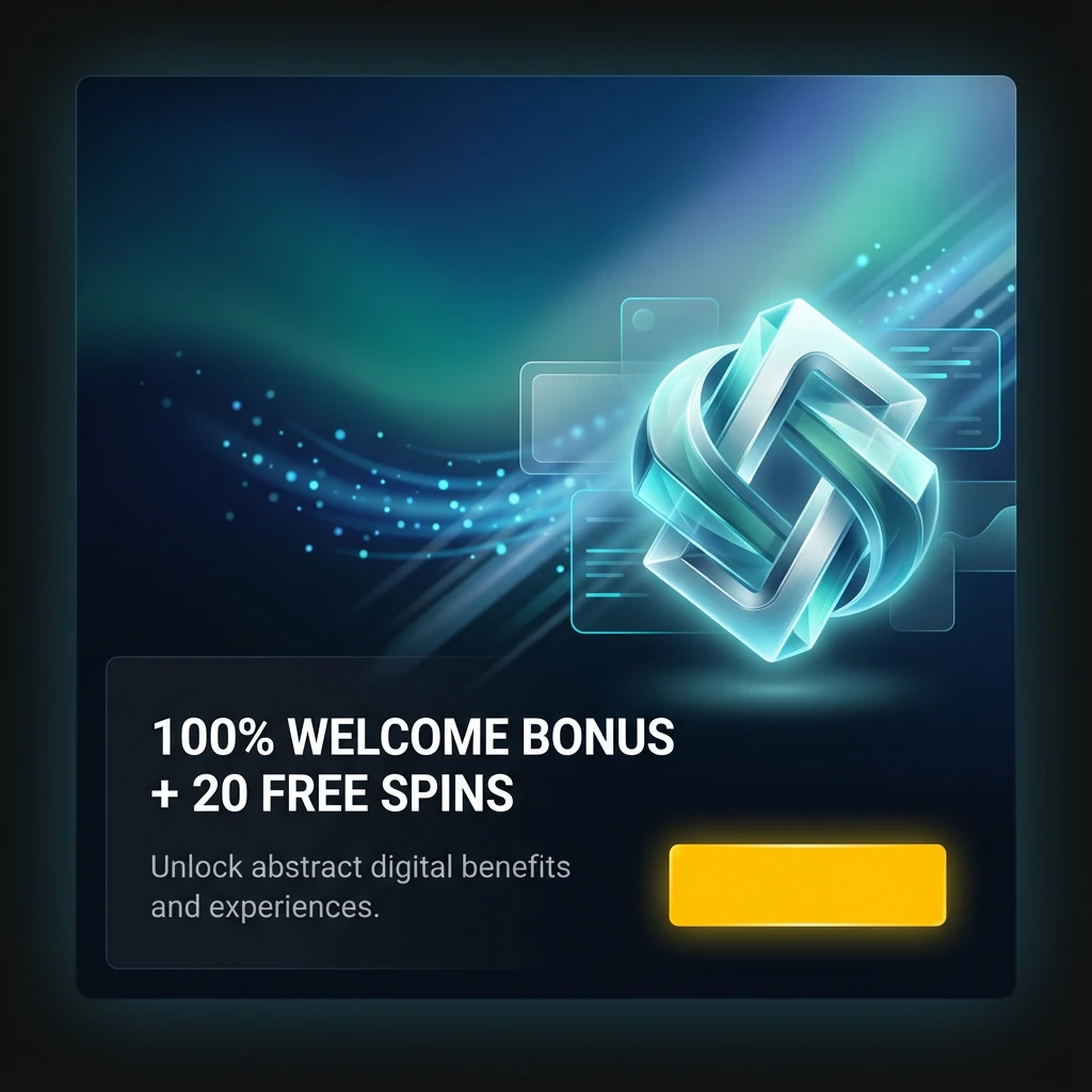 100% Welcome Bonus + 20 Free Spins