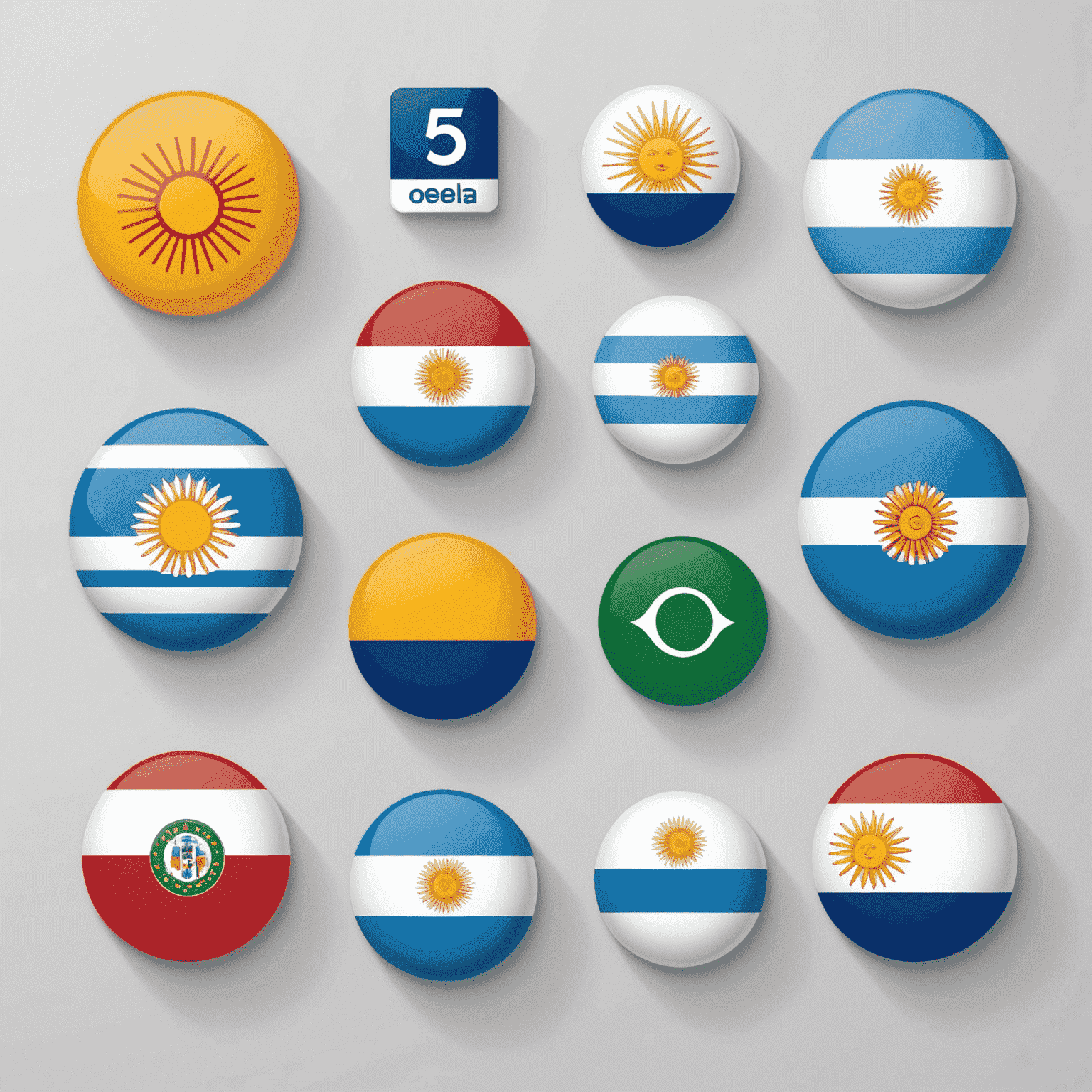 Imagen mostrando los logos de los 5 principales operadores móviles de Argentina